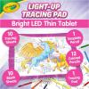 Crayola Light Up Tracing Pad – Blue, Drawing & Tracing Projector for Kids, Holiday & Christmas Gifts for Girls & Boys, Sketching Light Box Table, Toys for Kids, Ages 6+(Pink)