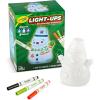 Crayola Light-Ups – Santa, Light Up Santa Toy, Reusable Holiday Craft, Glow in The Dark, Indoor Holiday Decoration Craft, Gift for Kids(Snowman)
