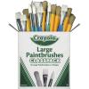 Crayola Paintbrush Variety Classpack (36ct), School Art Supplies for Kids, Flat & Round Paint Brushes for Toddlers & Classrooms, Easy Grip Handle(Paintbrush Variety Pack)