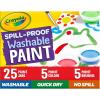 Crayola Paintbrush Variety Classpack (36ct), School Art Supplies for Kids, Flat & Round Paint Brushes for Toddlers & Classrooms, Easy Grip Handle(Spill Proof Paint)