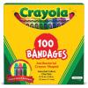 Crayola Shaped Kids Bandages, 100 CT | Great for Birthdays, Party Supplies, Stickers, Stocking Stuffer or White Elephant Gift | Adhesive Bandages for Minor Cuts, Scrapes, & Burns