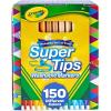 Crayola Super Tips Marker Set (100ct), Fine Point Washable Markers, Drawing Markers for Kids & Adults, Create Thick & Thin Lines, Art Supplies, Ages 3+(150 Count (Pack of 1))