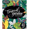 Crayola Tropical Garden Adult Coloring Book (40pgs), Adult Coloring Pages, Stress Relief Activity, Gift for Teens & Adults, 9+(Tropical Garden)