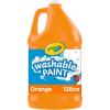 Crayola Washable Paint (1 Gallon), White Paint, Bulk Classroom Supplies for Teachers, Washable Paint for Kids, Nontoxic, 3+(Orange)