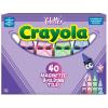 CreateOn Crayola Glitter Magnetic Tiles, Building Set for Kids, Magnetic Tiles, Magnetic Building Toys for Kids, STEM Easter Toys for Boys and Girls Ages 3 and Up, 40-Piece Set (Glitter)