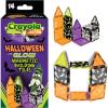 CreateOn Crayola Halloween Glow in The Dark Magnetic Tiles Set, Building Set for Kids, STEM Toys for Boys and Girls Ages 3 and Up, 14-Piece Set