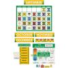 Eureka Crayola Colors and Shapes Classroom Calendar Bulletin Board Set for Teachers, 28 Pieces