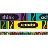 Eureka Crayola Colors of Kindness Decorative Classroom and Bulletin Board Trim for Teachers, 2.25″ Wide, 12 Strips for 37 Total Feet(OSFA)