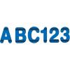 Eureka Crayola Letter, Number, Punctuation Mark, and Symbol Classroom Decorations for Teachers, 4″ H, 178 Pieces, Red(Blue Crayola)