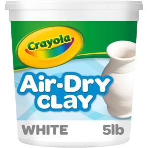 Crayola Air Dry Clay (5lbs), Teacher Supplies, Natural White Modeling Clay for Kids, Sculpting Material, Bulk Craft Supplies for Art Classrooms(4)