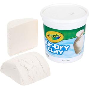 Crayola Air Dry Clay, White, 5Lb Bucket, No Bake Clay for Kids, Gift