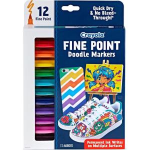 Crayola Color Changing Markers (8ct), No Bleed Markers for Adult Coloring, Dual Sided Marker Set, Cool Art Supplies, Gift for Teens(Fine Point)