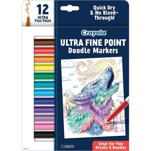 Crayola Color Changing Markers (8ct), No Bleed Markers for Adult Coloring, Dual Sided Marker Set, Cool Art Supplies, Gift for Teens(Ultra Fine Point)