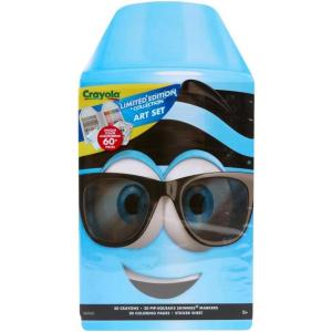 Crayola Coloring Set with Limited Edition Blue Art Case, Limited Edition Crayons, 50+ Pieces, Gifts for Kids(Blue)