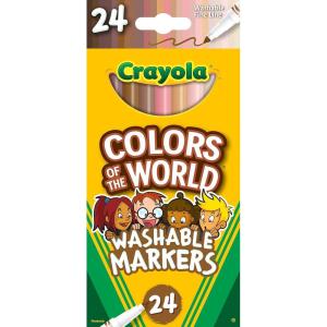Crayola Colors of the World Markers 24 Count(24 Count (Pack of 1))