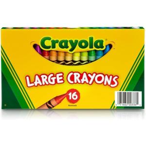 Crayola Large Crayons, Classic Colors, 16 Count(16 Count (Pack of 1))