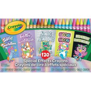 Crayola Special Effects Bulk Crayon Set (5 Pack), 24 Crayons for Kids, Coloring Supplies for Arts & Crafts, Glitter, Pastel, Bold & Bright, Neon, Metallic [Amazon Exclusive]