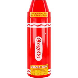 Crayola Strawberry Scented Bubble Bath Liquid 10oz. – Red