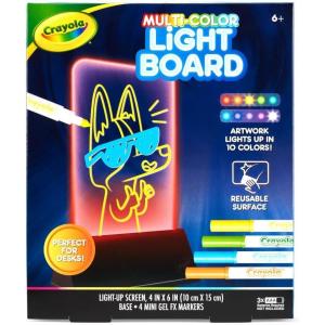 Crayola Ultimate Light Board – White, Kids Drawing Tablet, Holiday & Christmas Gifts, LED Drawing Board, Sketching Art Projector, Toys for Boys & Girls, 6+(Multi-Colored Light Board)