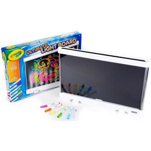 Crayola Ultimate Light Board – White, Kids Drawing Tablet, Holiday & Christmas Gifts, LED Drawing Board, Sketching Art Projector, Toys for Boys & Girls, 6+(White)
