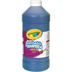 Crayola Washable Tempera Paint For Kids, Blue Paint, Classroom Supplies, Non Toxic, 32 Oz Squeeze Bottle