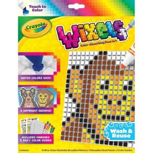 Crayola Wixels Animals Activity Kit, Pixel Art Coloring Set, Gift for Kids, Ages 6, 7, 8, 9(Animals)