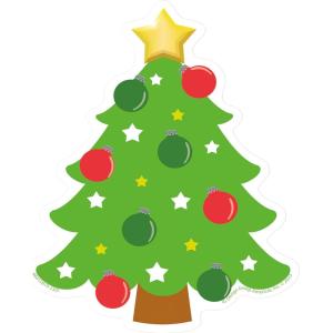 Eureka Crayola Crayons Paper Cut-Out Classroom Decorations for Teachers, 36 Pieces(Christmas Trees)