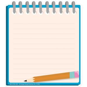 Eureka Crayola Crayons Paper Cut-Out Classroom Decorations for Teachers, 36 Pieces(Notebook)