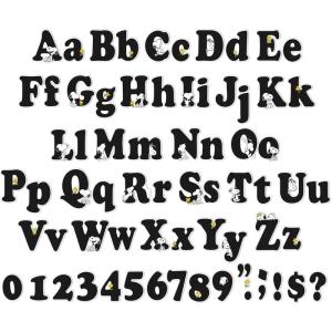 Eureka Crayola Letter, Number, Punctuation Mark, and Symbol Classroom Decorations for Teachers, 4″ H, 178 Pieces, Red(Peanuts)