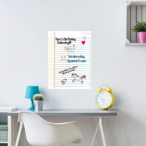 The Peel People Dry Erase Board – Notepad Paper Design, Whiteboard for School Presentations or Classroom Projects, Great for Teachers and Kids, Large Size, White