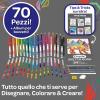Crayola Sketch & Color (70pcs), Art Kit for Kids, Includes Coloring Kit, Art Case & Sketch Book, Gifts for Kids Ages 8+(Set)