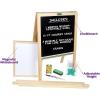 Crayola Wooden Art Easel for Kids, 2-in-1 Dry Erase Board & Chalkboard, Gifts for Toddlers, Ages 3, 4, 5(Mini Easel)