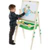 Crayola Wooden Art Easel for Kids, 2-in-1 Dry Erase Board & Chalkboard, Gifts for Toddlers, Ages 3, 4, 5(Super Easel)