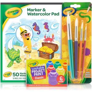 Crayola Kids Paint Set, Washable Kids Paint, Craft Supplies, Gift for Kids, Ages 3, 4, 5, 6, 7 [Amazon Exclusive](Paint Set)