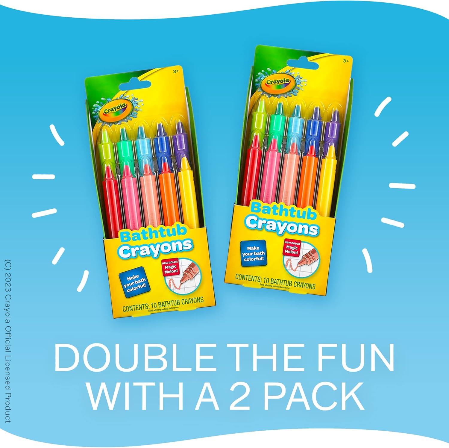imageCrayola Taste Beauty Bathtub Markers Washable Markers for Kids Bath Time 2 pack Bundle