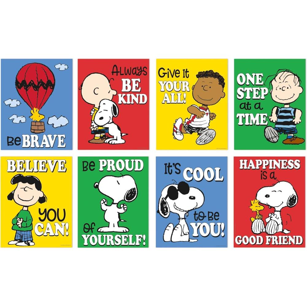 imageEureka Crayola Colors of Kindness Mini Classroom Poster Set for Teachers 11 x 14 8 PiecesPeanuts