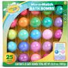 Crayola Color-Twist Bath Bombs 25 Deluxe Pack, Color Changing Bath Bombs in Classic Crayola Colors with Surprise Colored Inside, Color Your Bath Non-Toxic Bathbomb Fizzies for Boys & Girls