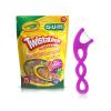 GUM Crayola Twistables Kids Flossers with Fluoride – Designed for Little Hands – Three Fun Fruit Flavors – Easy to Use Kids Floss Picks for Children Ages 3+, 75 Count