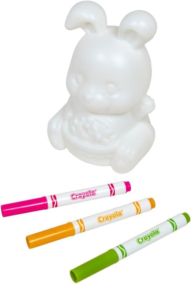 imageCrayola LightUps Chick Recolorable Light Up Chicken Easter Craft Decoration Easter Egg Toy for Kids Basket Stuffer for Kids Ages 4Bunny
