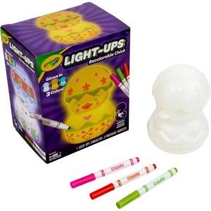 Crayola Light-Ups – Chick, Recolorable Light Up Chicken, Easter Craft Decoration, Easter Egg Toy for Kids, Basket Stuffer for Kids, Ages 4+(Chick)