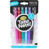 Crayola Medium Point Washable Gel Pens Set, School and Adult Coloring Supplies, 6 count(6 Count)