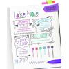 Crayola Medium Point Washable Gel Pens Set, School and Adult Coloring Supplies, 6 count(6 Count)