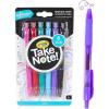 Crayola Medium Point Washable Gel Pens Set, School and Adult Coloring Supplies, 6 count(6 Count)