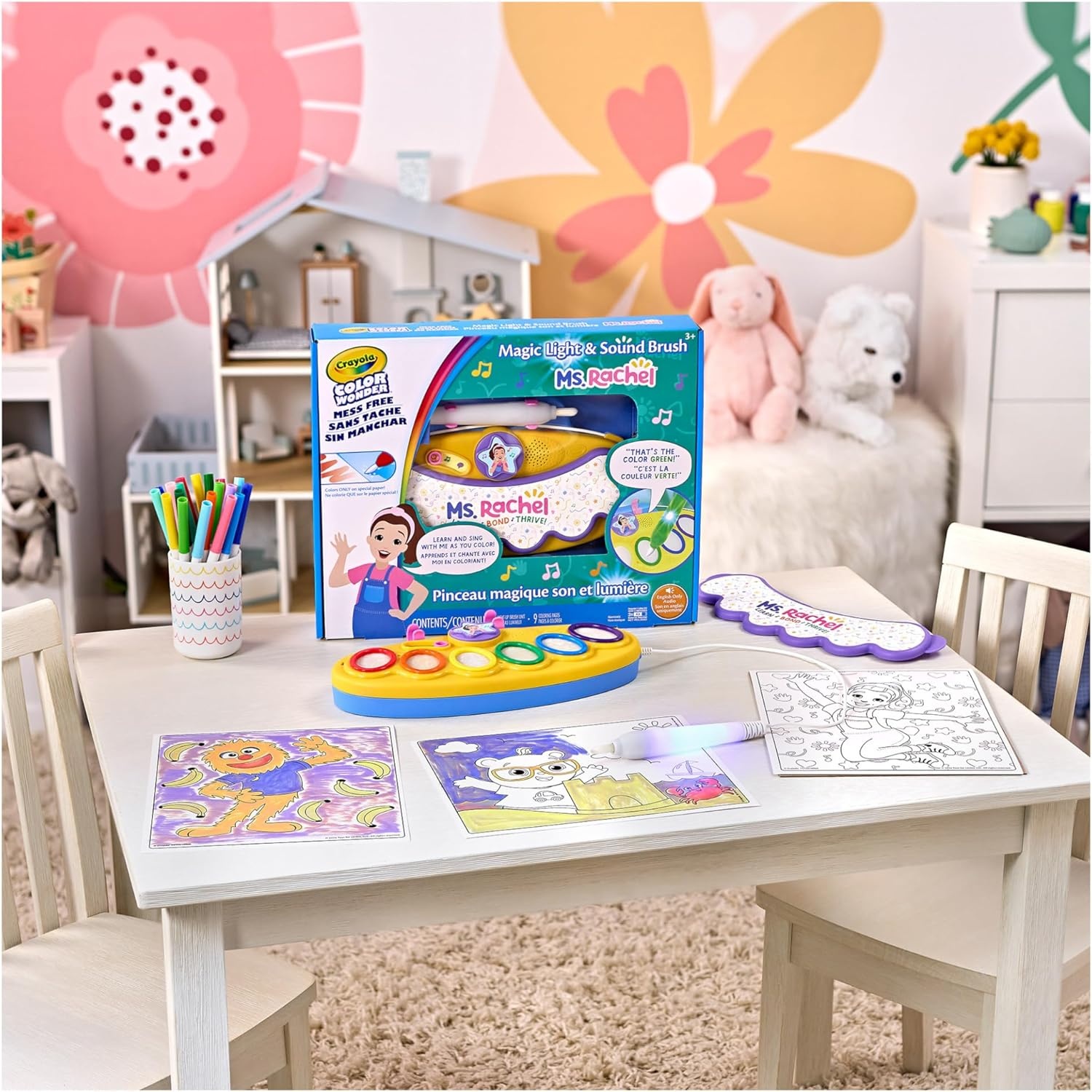image:imageCrayola PAW Patrol Color Wonder Magic Light Brush Mess Free Painting Kit for Kids with Lightup Brush Gift for Toddlers Preschool Art Activities Ages 3Ms Rachel