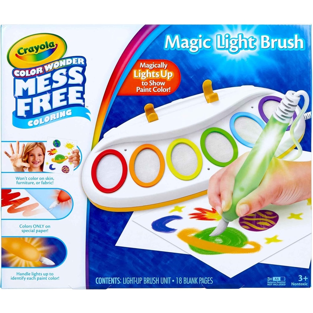 image:imageCrayola PAW Patrol Color Wonder Magic Light Brush Mess Free Painting Kit for Kids with Lightup Brush Gift for Toddlers Preschool Art Activities Ages 3Magic Light Brush
