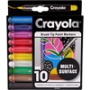 Crayola Bullet Tip Acrylic Paint Markers (10ct), Adult Coloring Marker Set, Coloring Book Art Supplies, For Drawing, Journaling & Construction Paper Crafts(1 Count (Pack of 1))