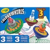 Crayola Colourwhirls Classic, 3 Ct Playset, Spin Art Toy with Washable Markers and Battle Arena, Competition Game, for Kids Ages 6, 7, 8, 9