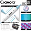 Crayola Dual-Tip Alcohol Marker Set for Adults (120ct), Bulk Adult Coloring Book Markers for Blending, Shading & Layering, Fine & Brush Tips [Amazon Exclusive](Mixed)