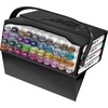 Crayola Dual-Tip Alcohol Marker Set for Adults (120ct), Bulk Adult Coloring Book Markers for Blending, Shading & Layering, Fine & Brush Tips [Amazon Exclusive](Mixed)