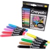 Crayola Bullet Tip Acrylic Paint Markers (10ct), Adult Coloring Marker Set, Coloring Book Art Supplies, For Drawing, Journaling & Construction Paper Crafts(1 Count (Pack of 1))